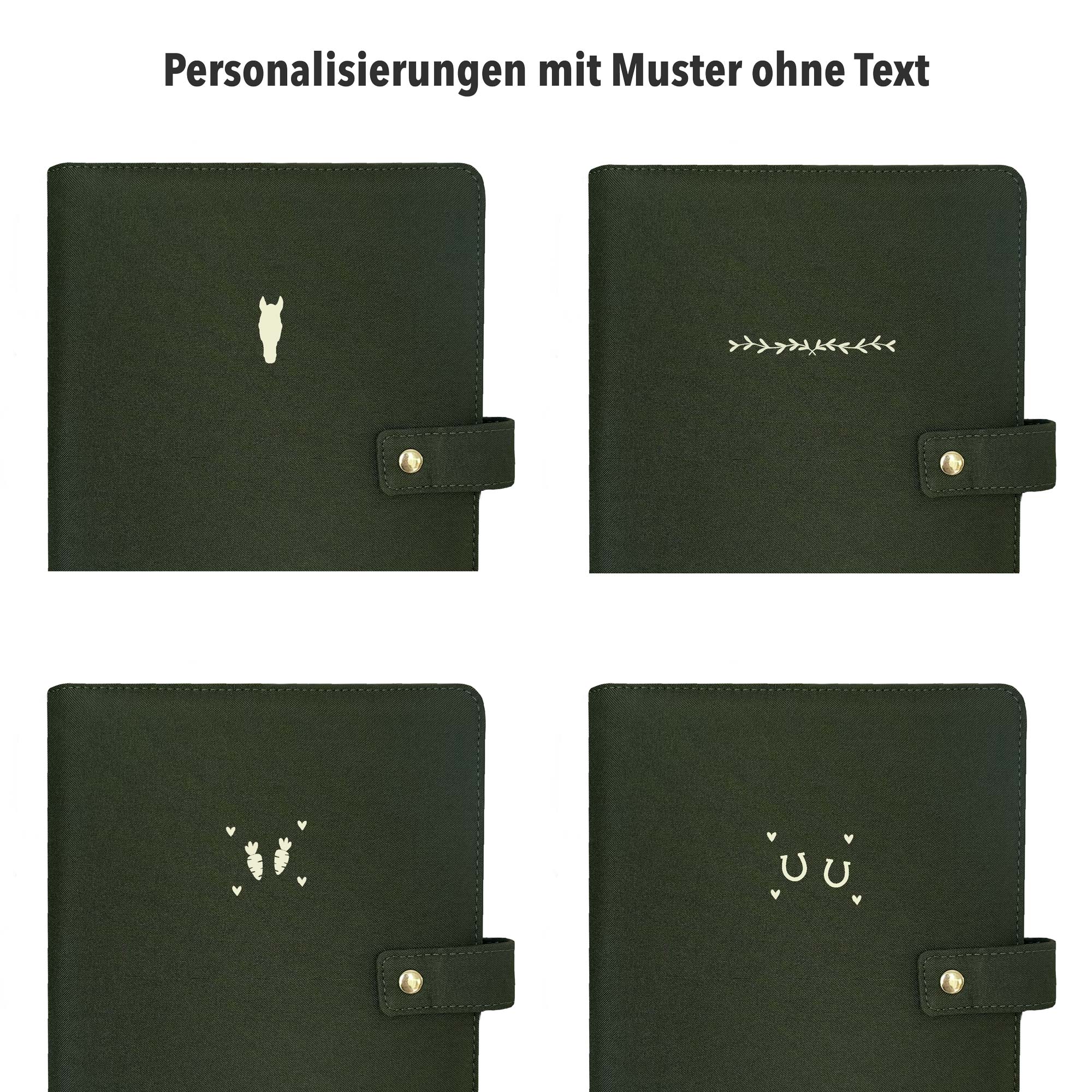 Ringbuch Cover - Leinen - Senf