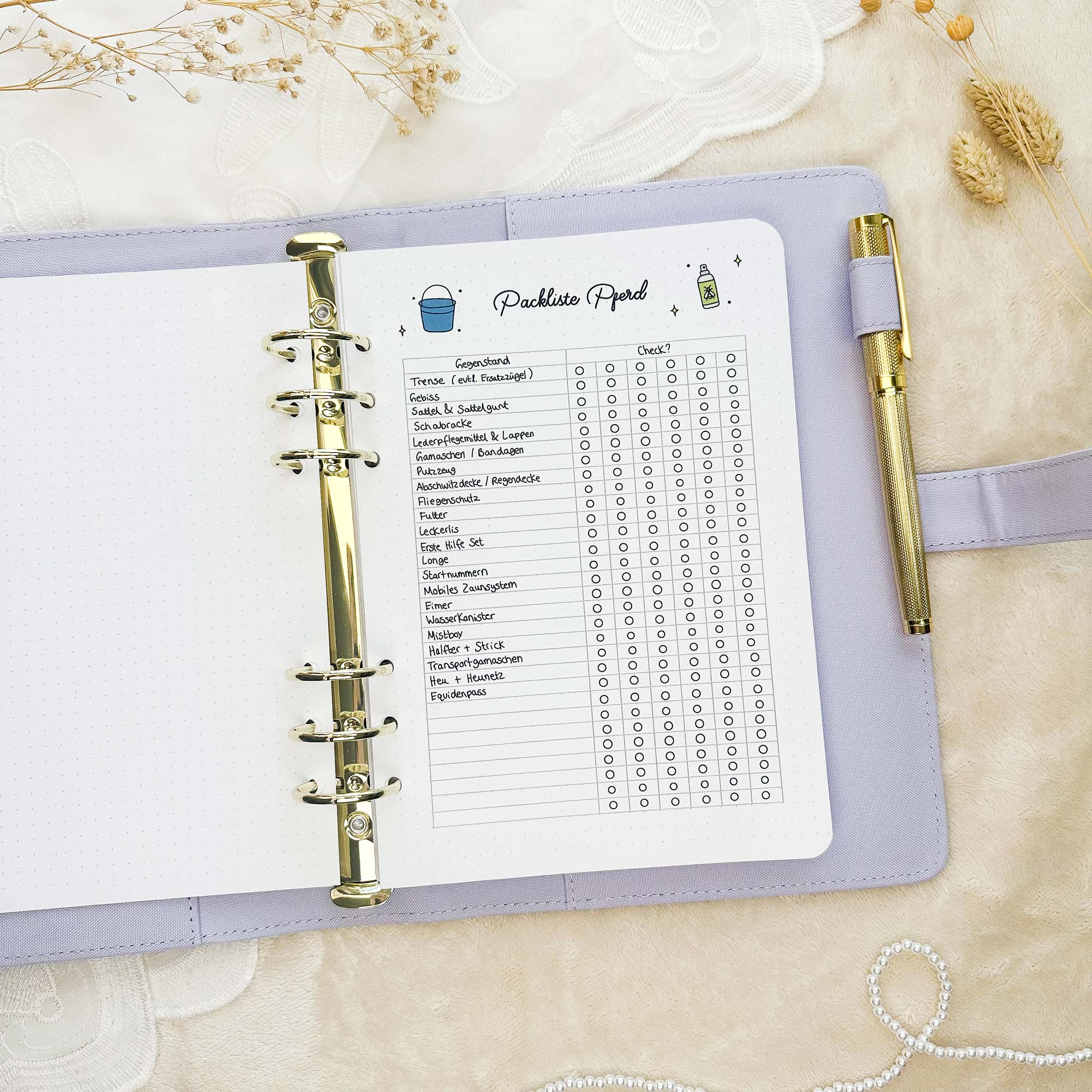 Packliste Pferd