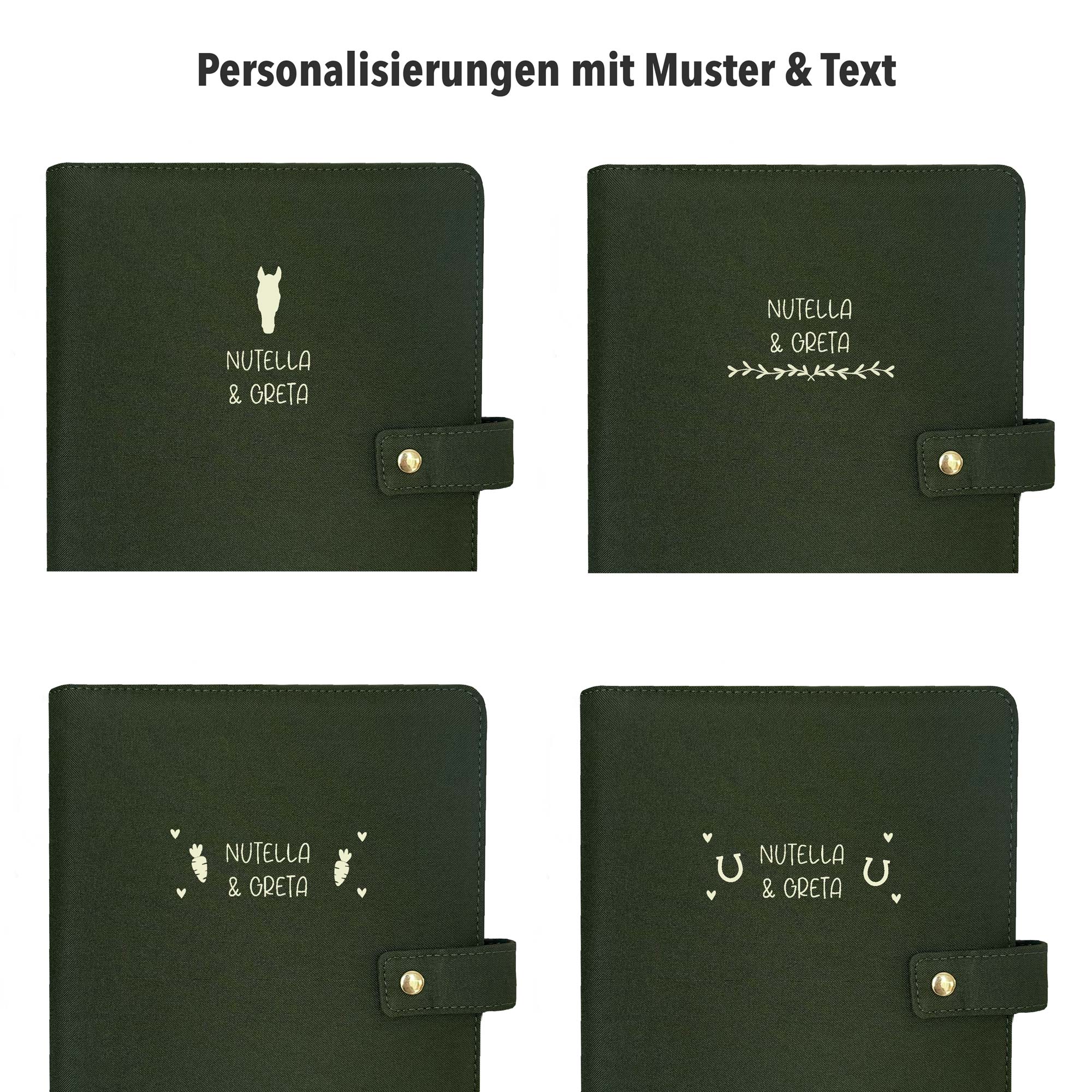 Ringbuch Cover -  Leinen - Rosa